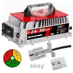 Chargeur de chariot élévateur 24V 30A Chargeur intelligent à courant de maintenance 1000W Mainteneur de batterie