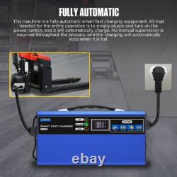 Chargeur de chariot élévateur numérique 24 Volts 30A Chargeur de batterie intelligent rapide entièrement automatique