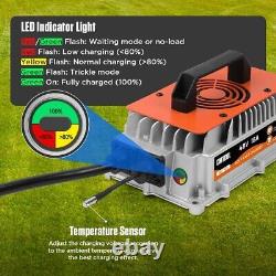 Chargeur de voiture de golf 48V 18A 1250W pour batterie au plomb compatible avec EZGO RXV et TXT