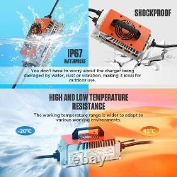 Chargeur de voiture de golf 48V 18A 1250W pour batterie au plomb compatible avec EZGO RXV et TXT