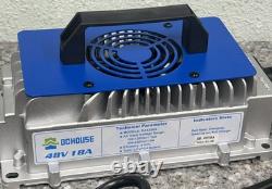 Chargeur intelligent de maintien pour batterie lithium LiFePO4 de chariot de golf 18A 48V - chariot élévateur navire