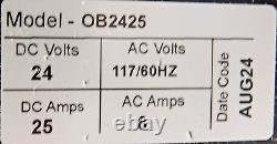 Chargeur rapide OB2425 OnBoard pour batteries 24 volts pour élévateurs à ciseaux E2 E3