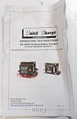 Chargeur rapide OB2425 OnBoard pour batteries 24 volts pour élévateurs à ciseaux E2 E3