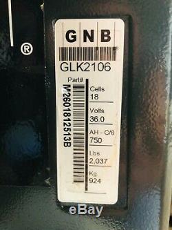 Chariot Batterie Rrn35 Gnb 18-125-13 36 Volts Pn M2601812513b Avec Hobart 250cii