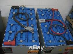 Deux (2) Batteries Combo Chariot Élévateur Reconditionné À 36 Volts Batteries -18-125-17-sav $