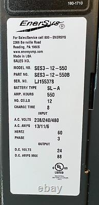 Enersys Enforcer Ses-12-550b 24 Vdc, 550 A Heures, Chargeur De Batterie Élévateur À Fourche. Nouveau