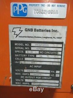 Gnb Batteries Gtc12-600t1 Ferrocharger La Type Chargeur De Batterie 12 Cellules Chariot Élévateur