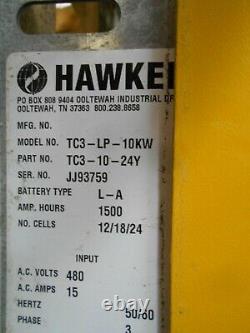 Hawker Tc3 Lp 10kw 24/36/48 VDC 480 Vac Life Plus Chargeur Intelligent Haute Fréquence