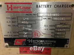 Hertner 3sf12-450 Chargeur De Batterie Pour Chariot Élévateur 24v 83a 450ah 1ph