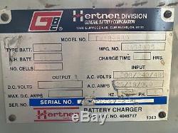 Hertner Chariot Chargeur De Batterie 36 Volt Phase 3 208/240/280 Tw18-680