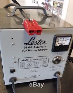 Lester 24 Volt Chargeur De Batterie, Chariot Élévateur, Ciseaux, Scooter, Voiture De Golf