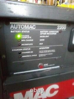 Mac Automac 2200 Chargeur De Batterie Chariot Élévateur 24v 1ph Travaux