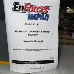 Nouveau chargeur de batterie EnerSys EI1-CM-2G Enforcer IMPAQ dans une boîte ouverte - Crown Ride Jack
