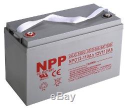 Npp Npg12-110ah Gel 12v 110ah Batterie Pour Chariot Élévateur À Fourche Palette Mobile Home Rv