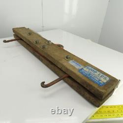 Sackett B6000 Pont élévateur de batterie pour chariot élévateur à fourche avec crochets réglables Capacité de 6000 livres