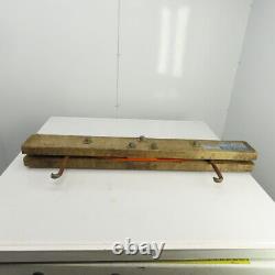 Sackett B6000 Pont élévateur de batterie pour chariot élévateur à fourche avec crochets réglables Capacité de 6000 livres
