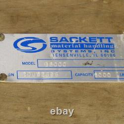 Sackett B6000 Pont élévateur de batterie pour chariot élévateur à fourche avec crochets réglables Capacité de 6000 livres