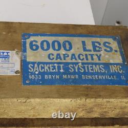 Sackett B6000 Pont élévateur de batterie pour chariot élévateur à fourche avec crochets réglables Capacité de 6000 livres