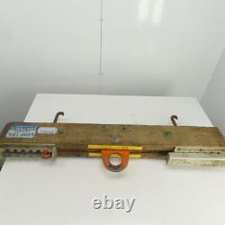 Sackett B6000 Pont élévateur de batterie pour chariot élévateur à fourche avec crochets réglables Capacité de 6000 livres