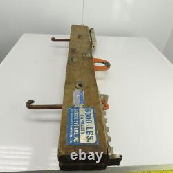Sackett B6000 Pont élévateur de batterie pour chariot élévateur à fourche avec crochets réglables Capacité de 6000 livres