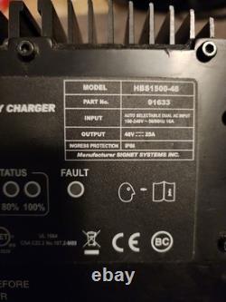 Signet Systems, HBS1500-48, chargeur de batterie, 48 V, 25 A, IP66