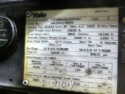 Yale 8000 Lb Chariot Élévateur Élévateur 328 Heures 36 Volt Batterie Sideshift Chargeur